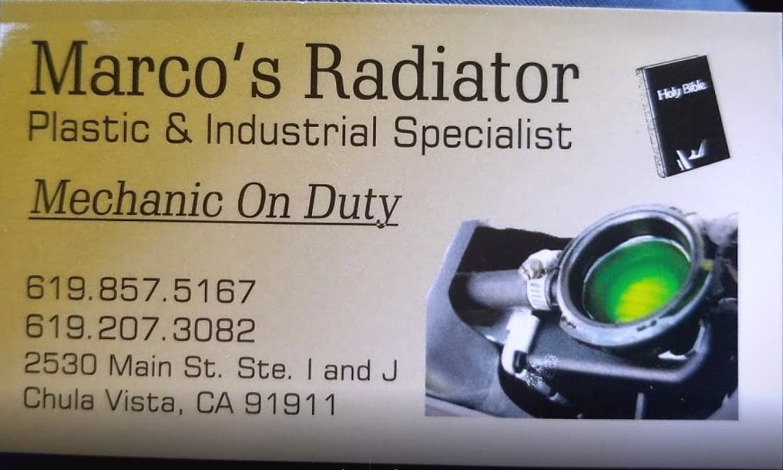 Marcos Radiator Repair — photo from their Google Business Profile