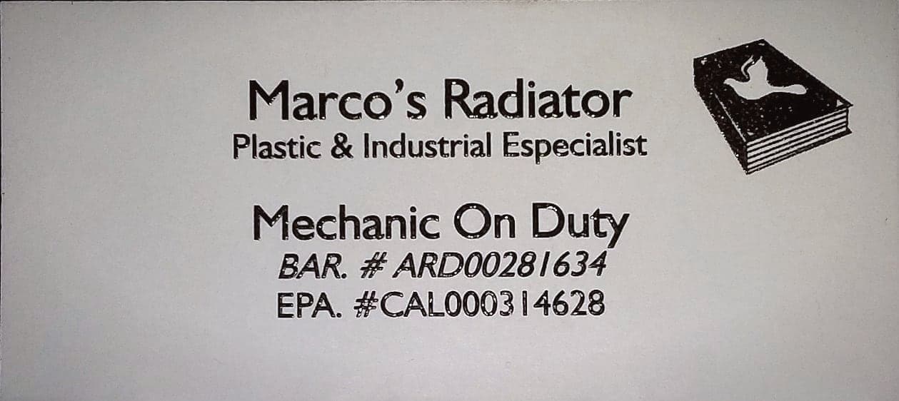 Marcos Radiator Repair — photo from their Google Business Profile